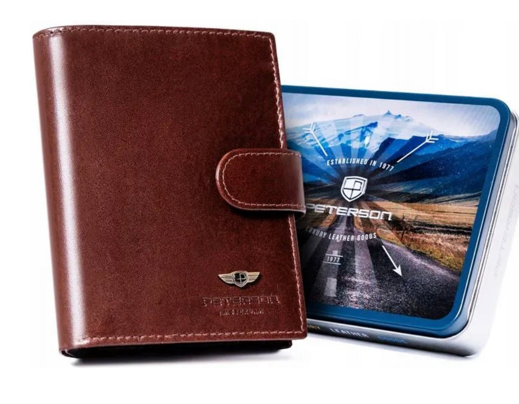 Peterson Men's Leather Wallet With RFID Blocking