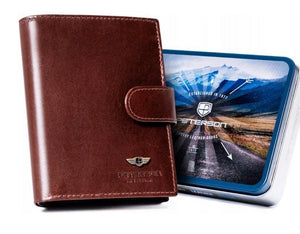 Peterson Men's Leather Wallet With RFID Blocking