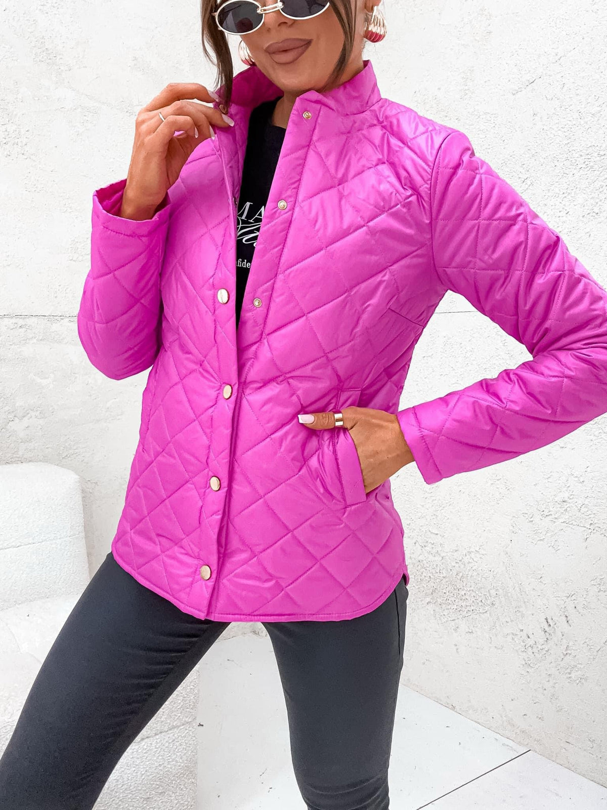 Stay Here Elise Quilted Transitional Jacket