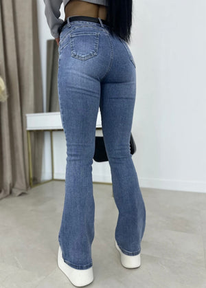 Retro Vibe Flared Jeans