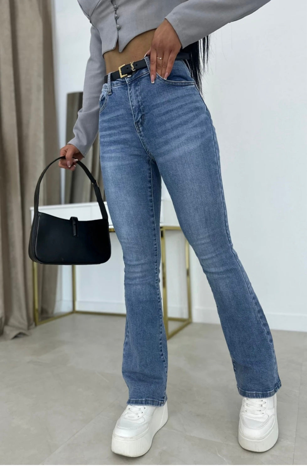 Retro Vibe Flared Jeans