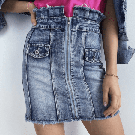 SKIRT JEANS ZIP