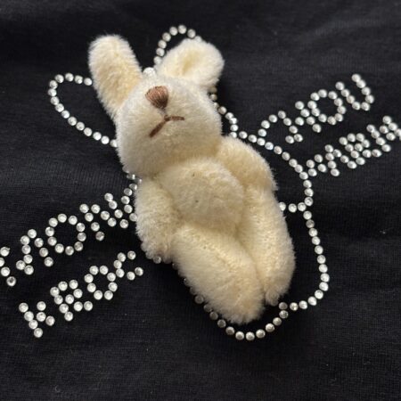 TSHIRT KRÓLIK 3D CYRKONIE