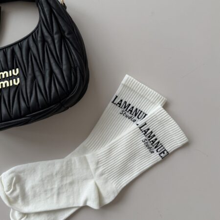 Skarpety STUDIO ecru/czarne