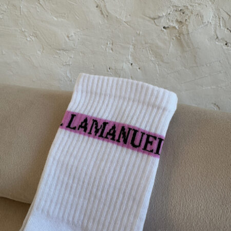 Skarpety BIG białe/róż