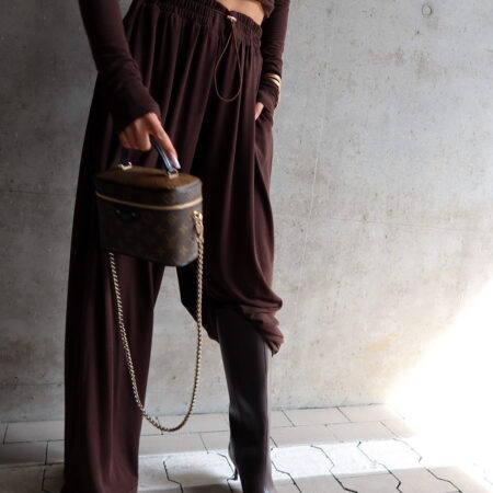 Spodnie SLOUCHIE czekolada