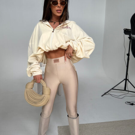 Legginsy FAMOUS beż