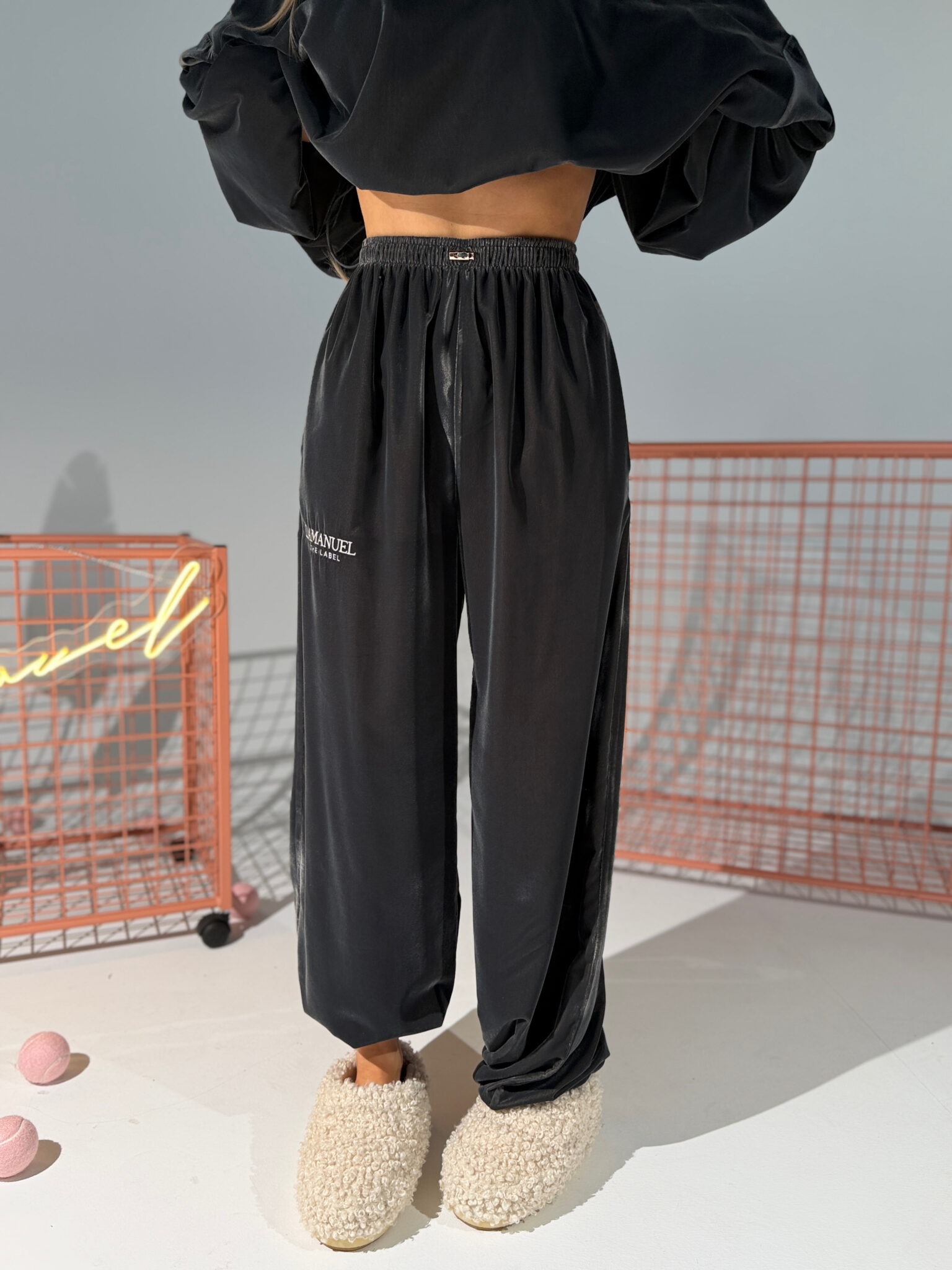 Spodnie NUIT srebrne